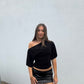 Off The Shoulder Quarter Sleeve Top