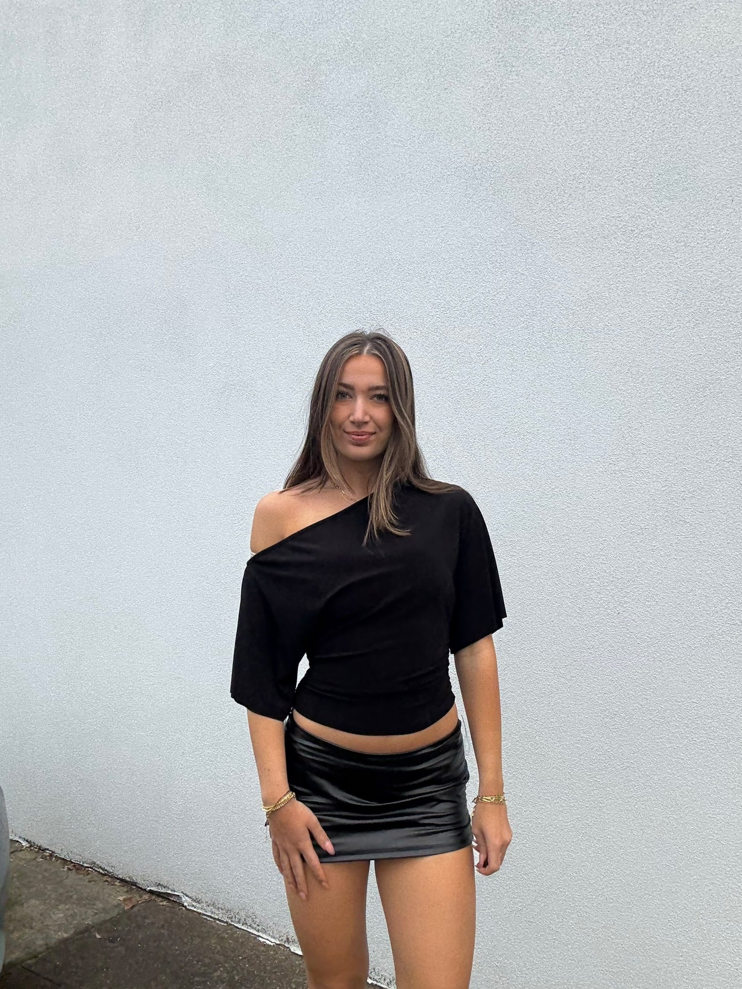 Off The Shoulder Quarter Sleeve Top