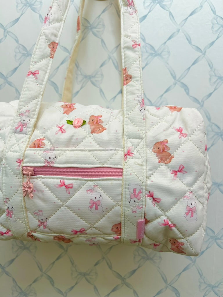 Bunny Quilted Mini Duffel