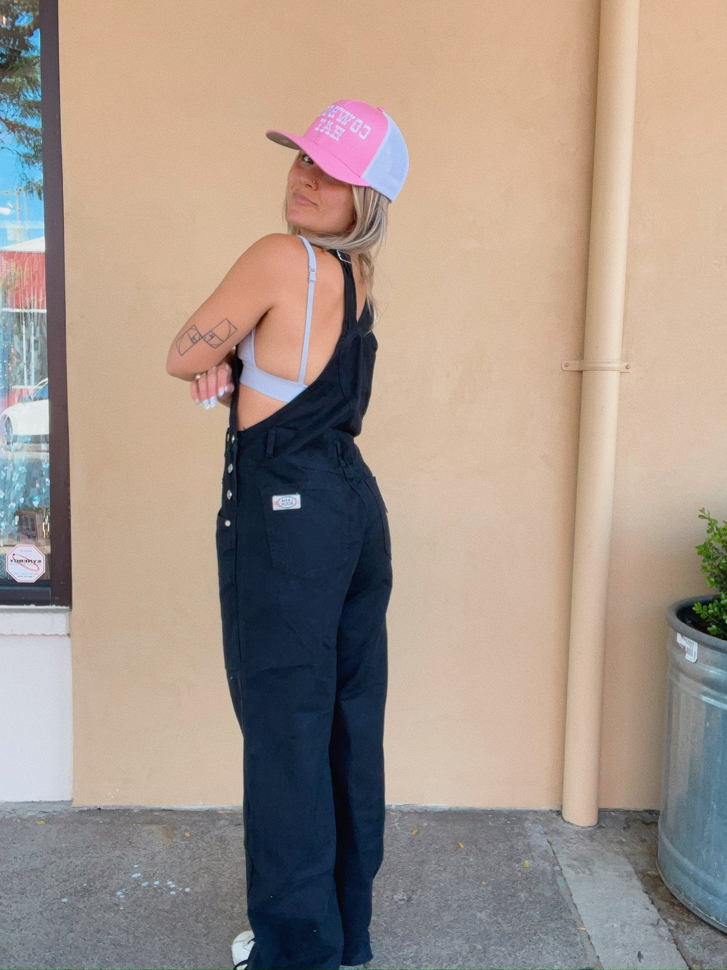 90s Retro Overall - Black