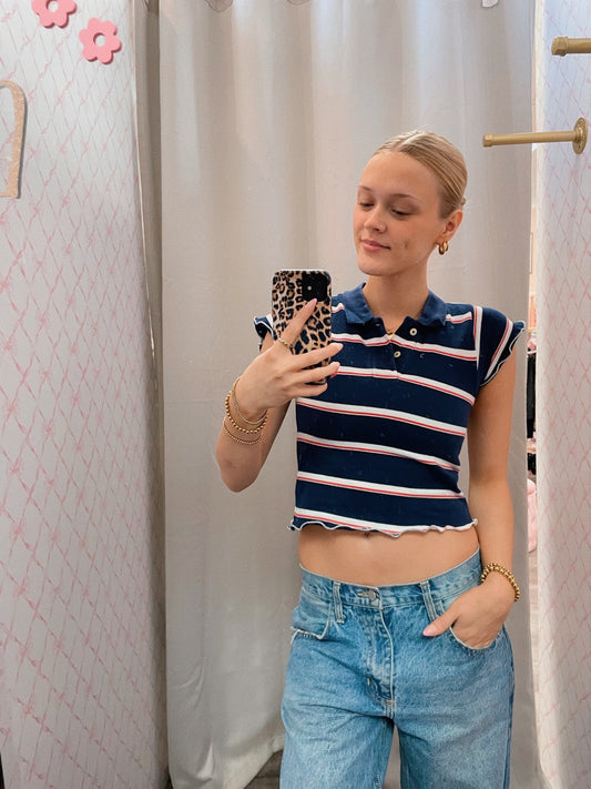 Blue Tommy Hilfiger Golf Vintage Tee