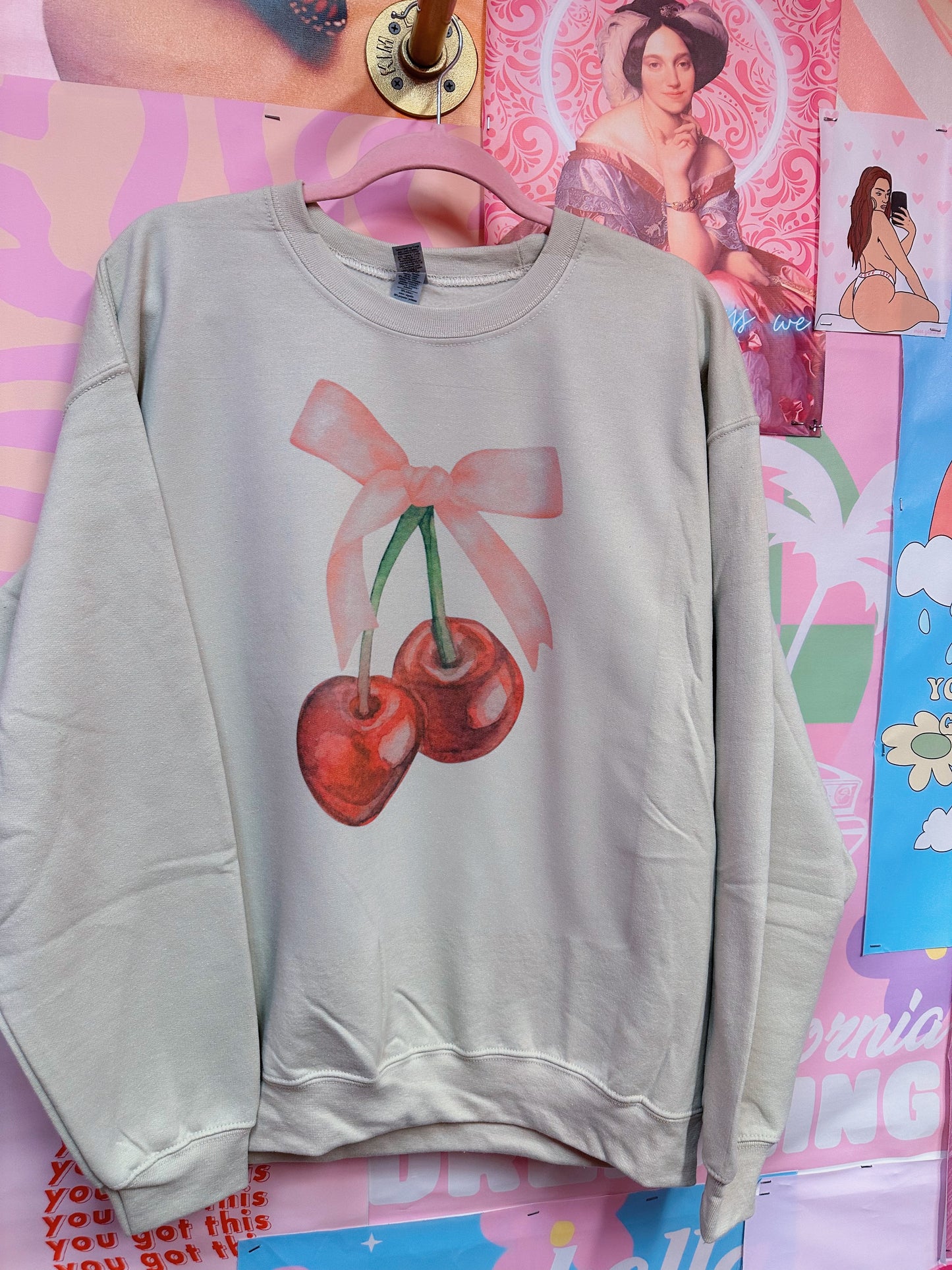 Cherry Bow Crewneck <3