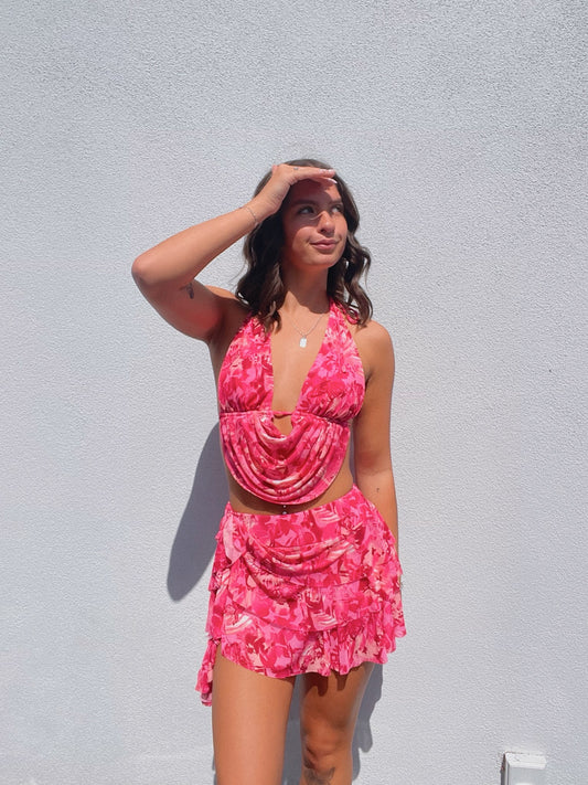 Nat Floral Vacation Skort