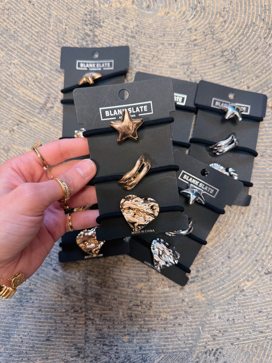 Silver/Gold Hair Ties