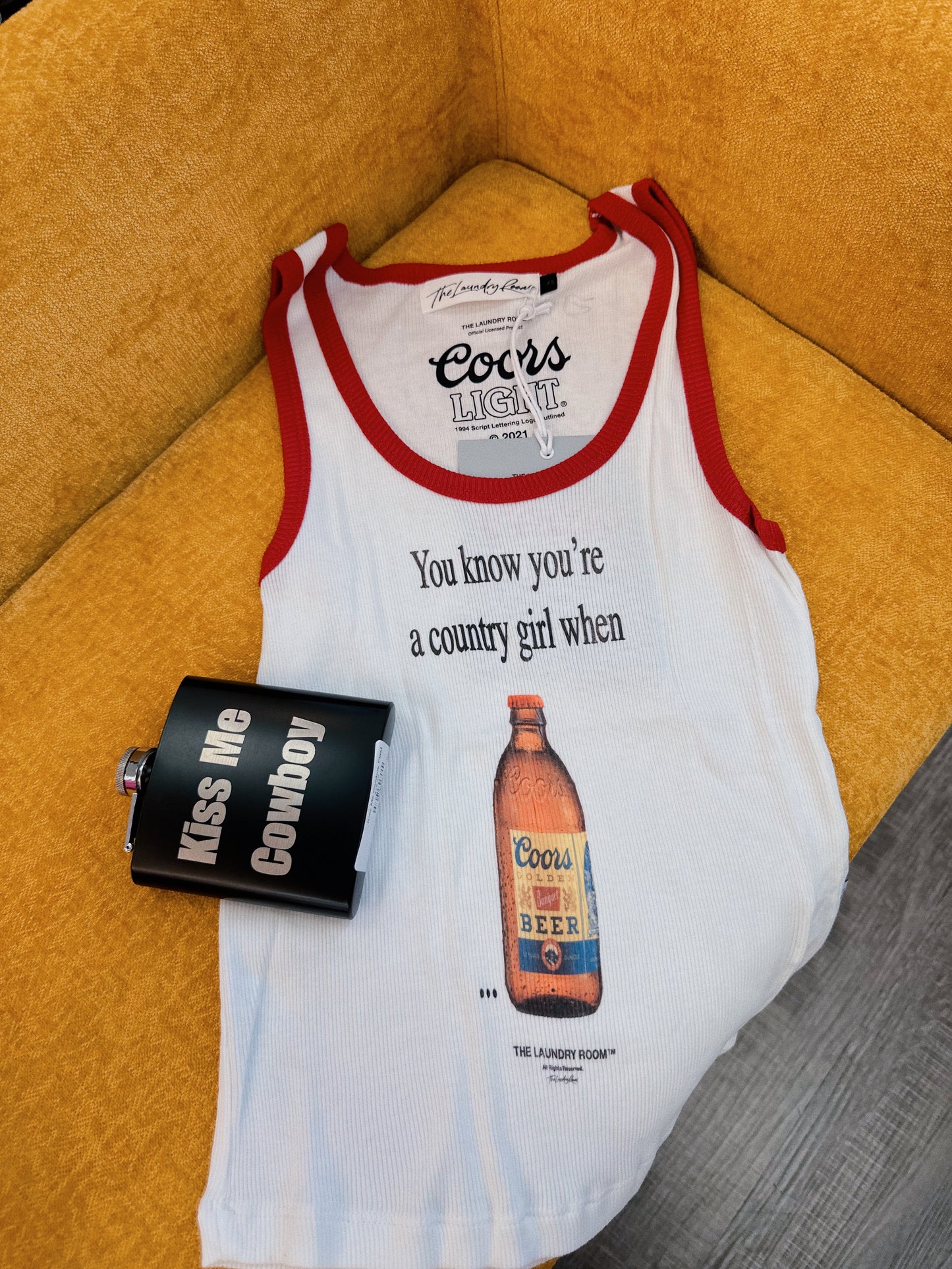 Coors Country Girl Rib Tank