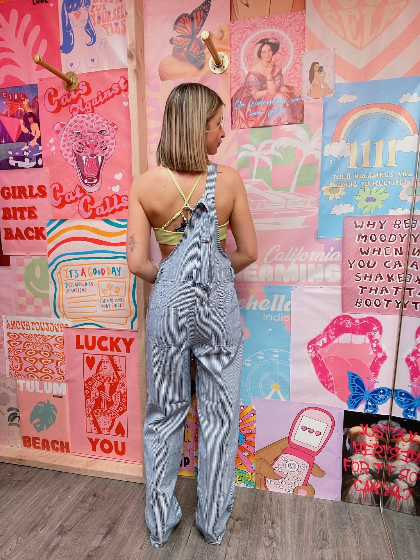 Pinstripe Overalls