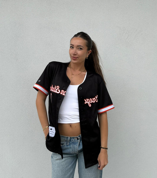 Black OSU #1 Baseball Jersey