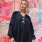 Blue Buttercup Black Pullover