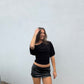 Off The Shoulder Quarter Sleeve Top