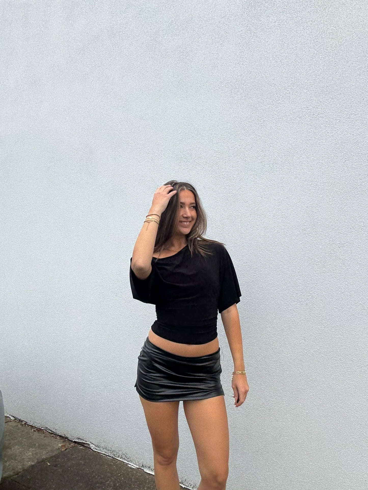 Off The Shoulder Quarter Sleeve Top