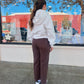 Brown Ankle Pants