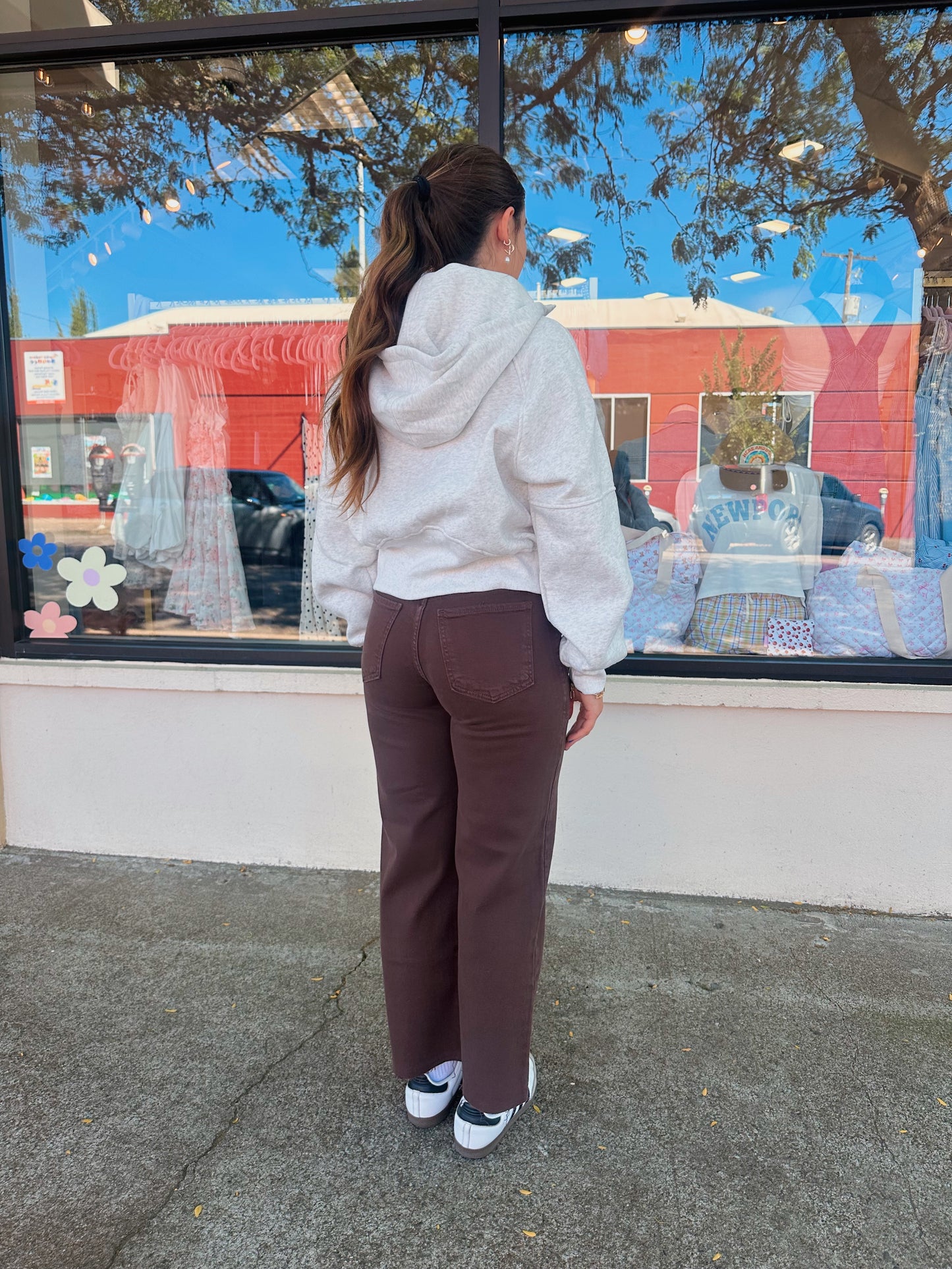 Brown Ankle Pants