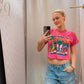Pink Puerto Rico Vintage Tee