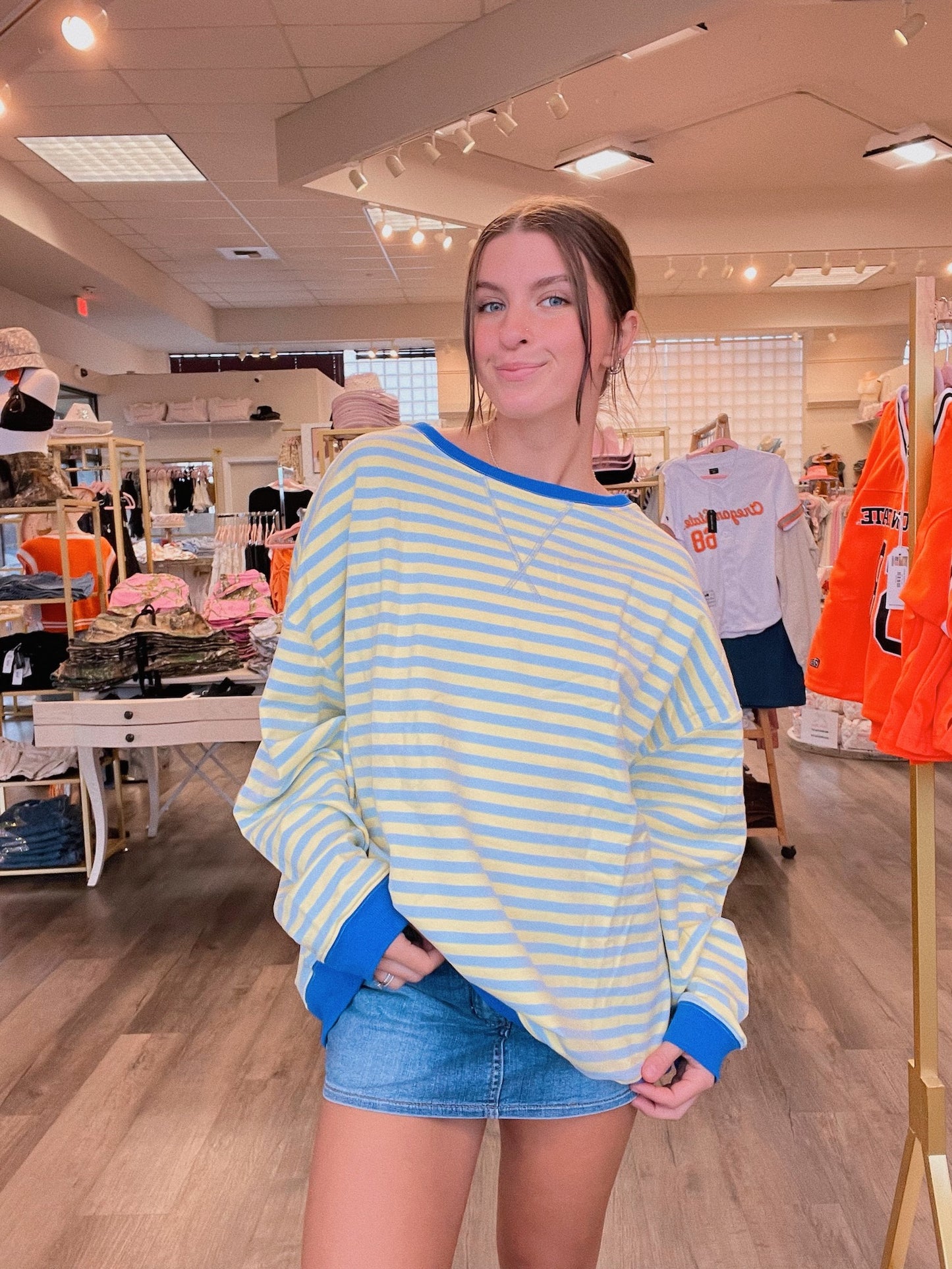 Striped Oversize Long SLeeve