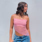 Kelly Lace Asymmetrical Top