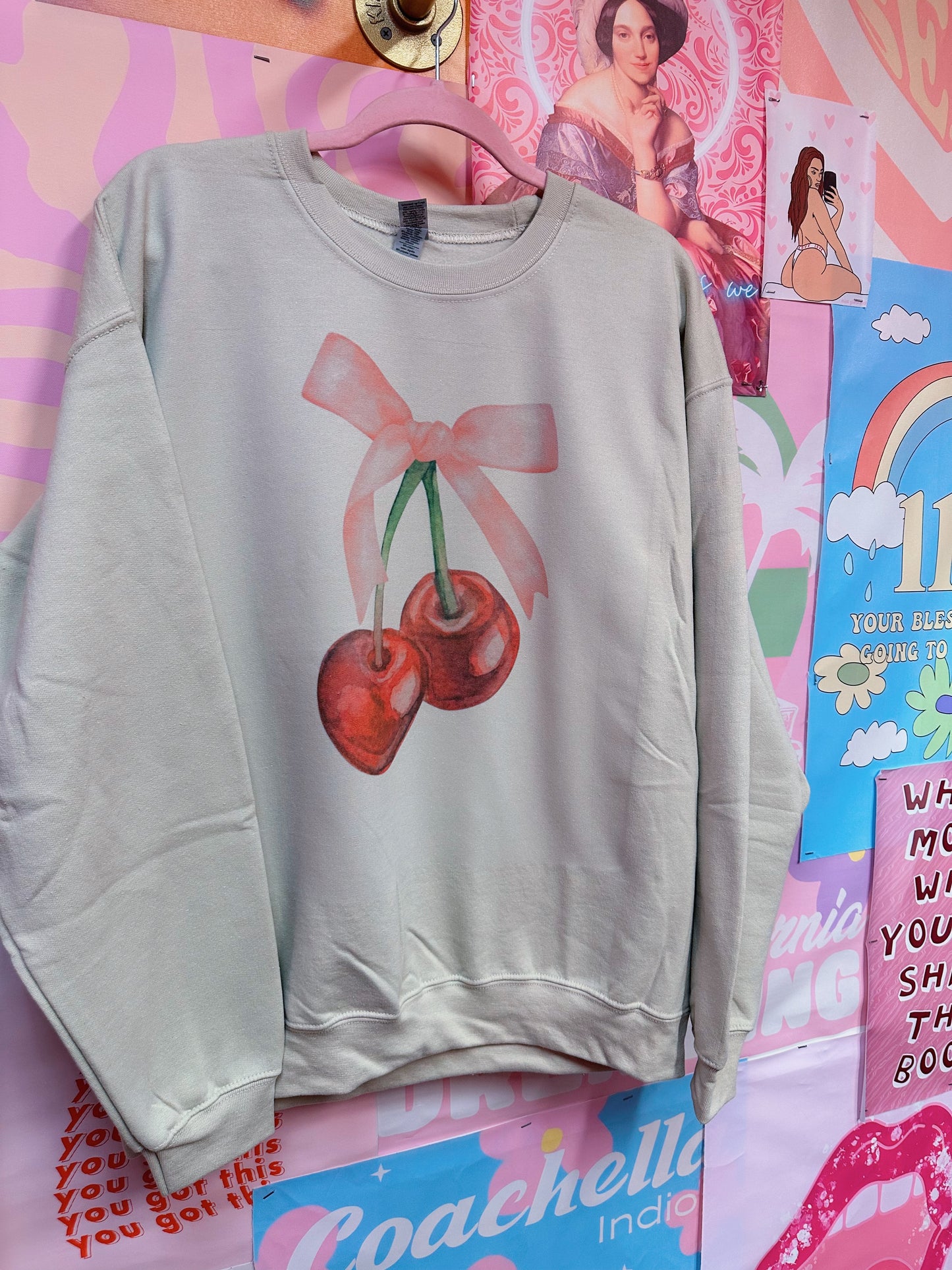 Cherry Bow Crewneck <3