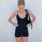 Satin Lace Romper