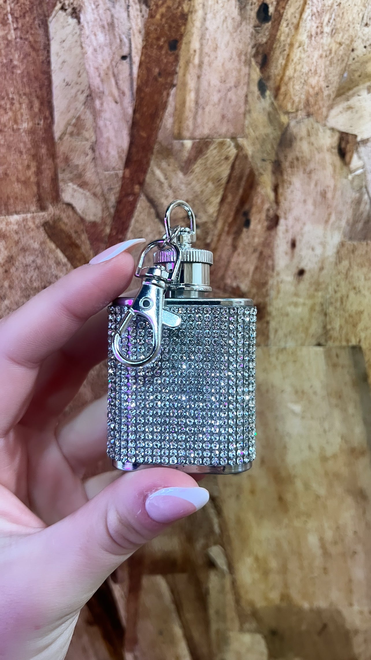 Mini Bling Keychain Flask