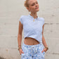Blue Floral Shorts