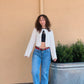 Longer Length Wide Leg Jeans