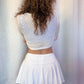 Pleated Mini Tennis Skirt