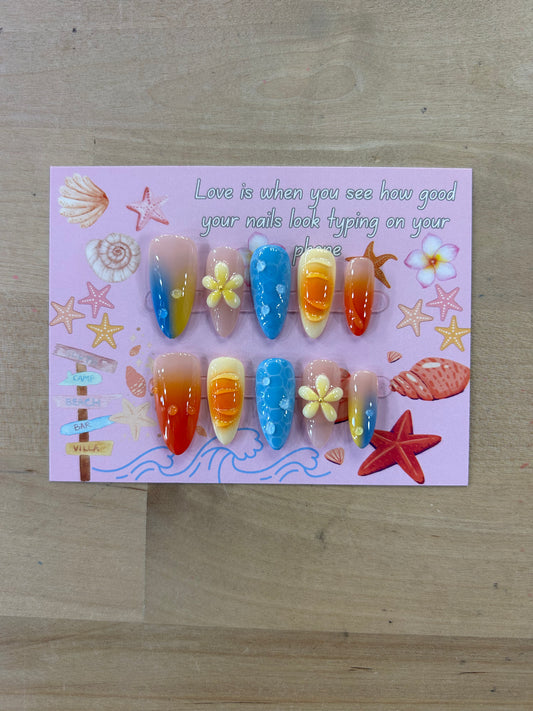 Day By The Ocean Nails