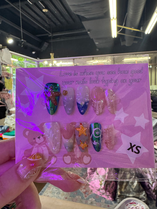 Seashell Starfish Press On Nails