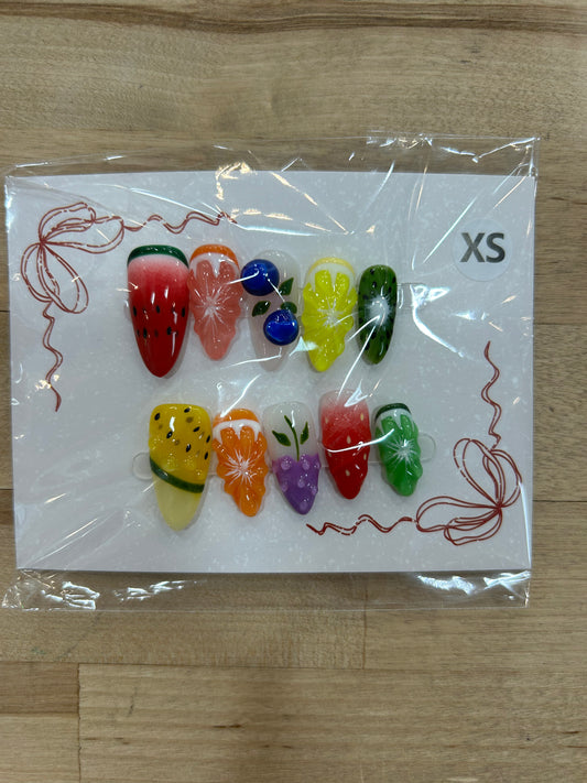 Fruit Punch Acrylic Nails