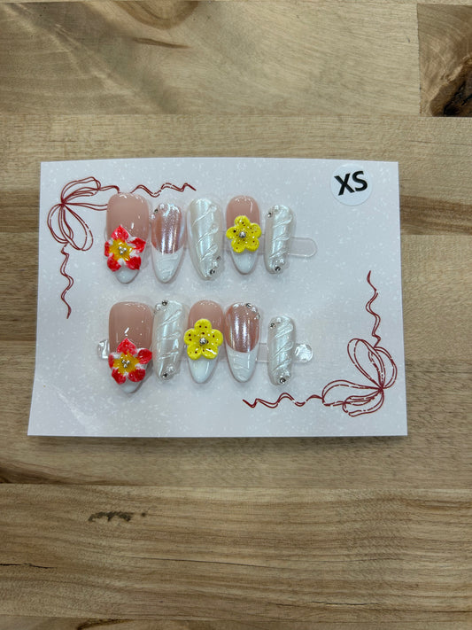 Wedding on the Beach Acrylic Nails