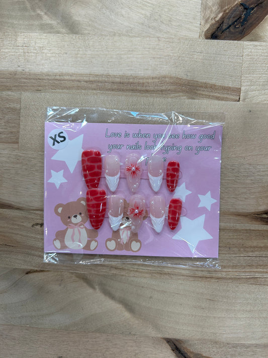 Girlie in Pink Acrylic Nails