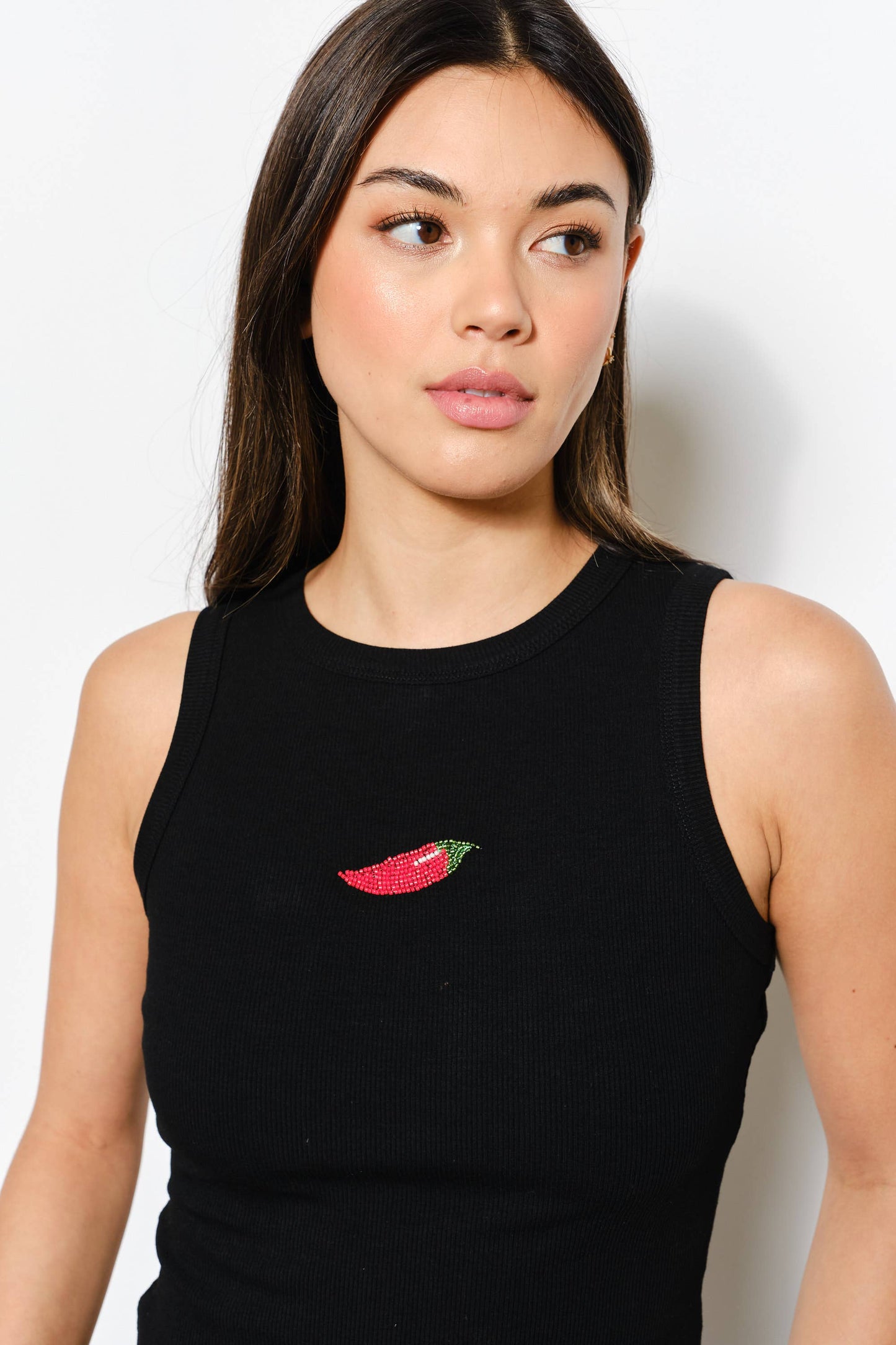 Chili Beaded Tank