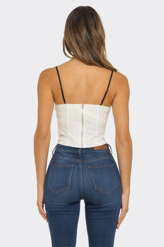 Corset Bra Detail Top