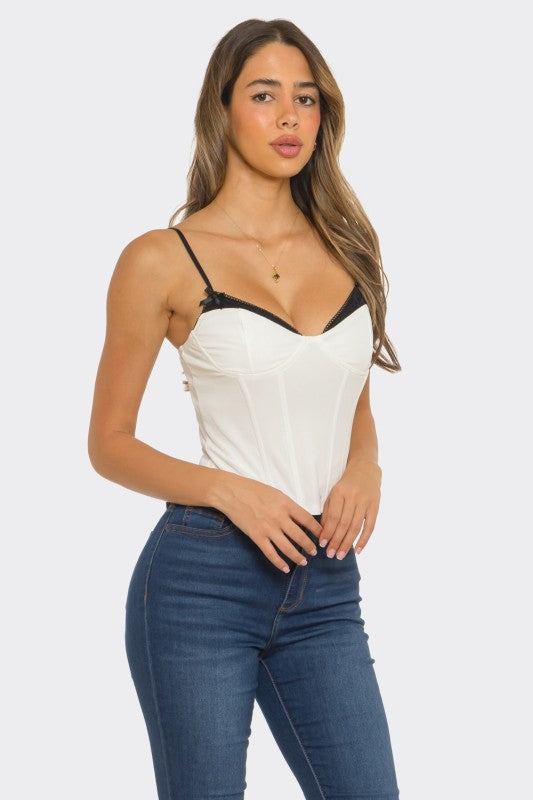 Corset Bra Detail Top