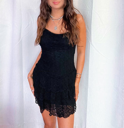 Lace Slip Mini Dress