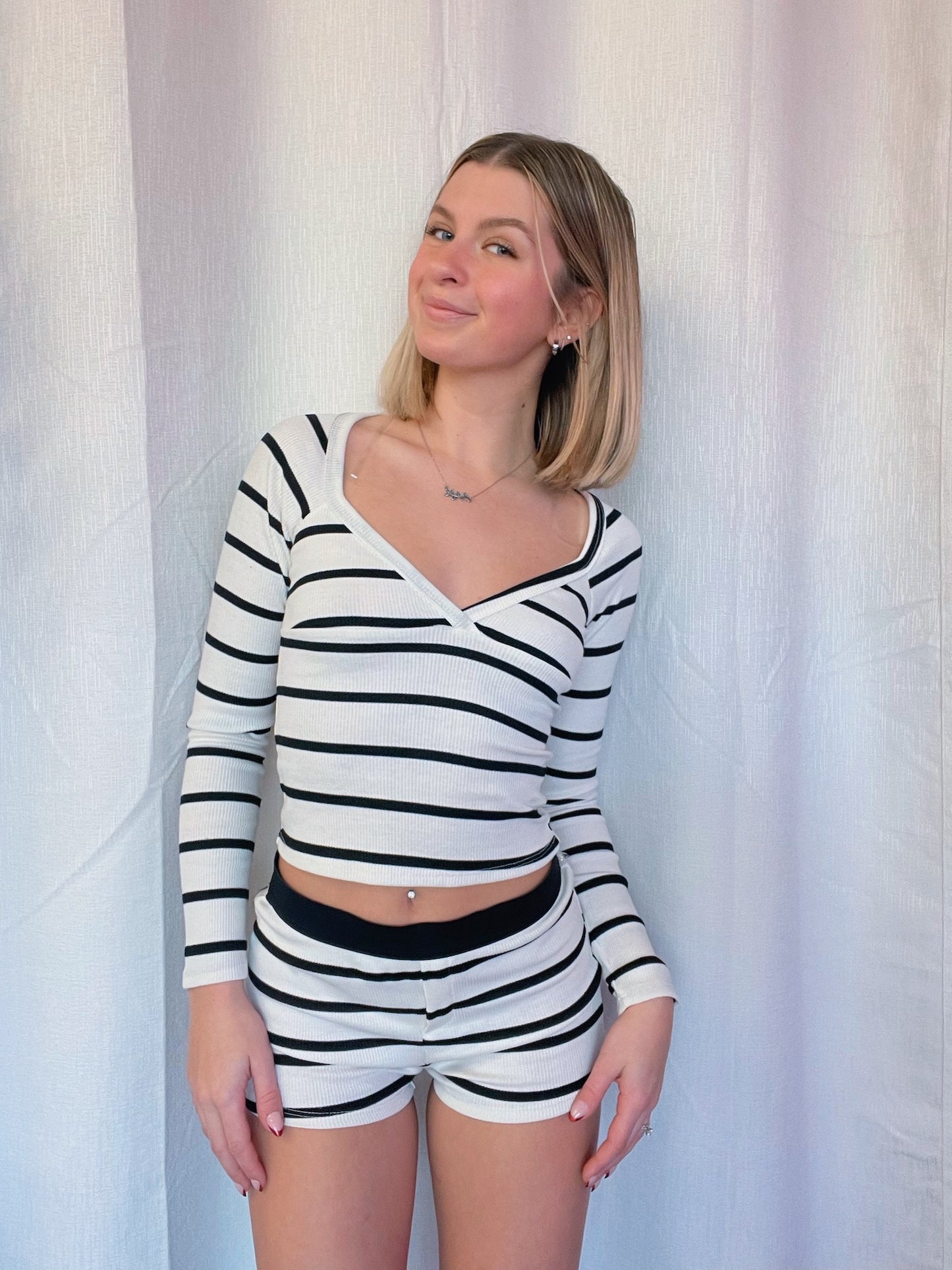 B&W Striped Long Sleeve