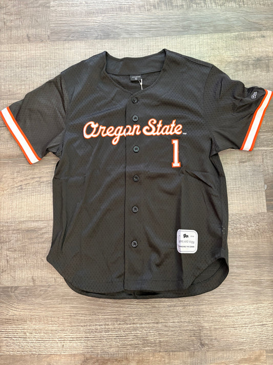 Black OSU #1 Baseball Jersey
