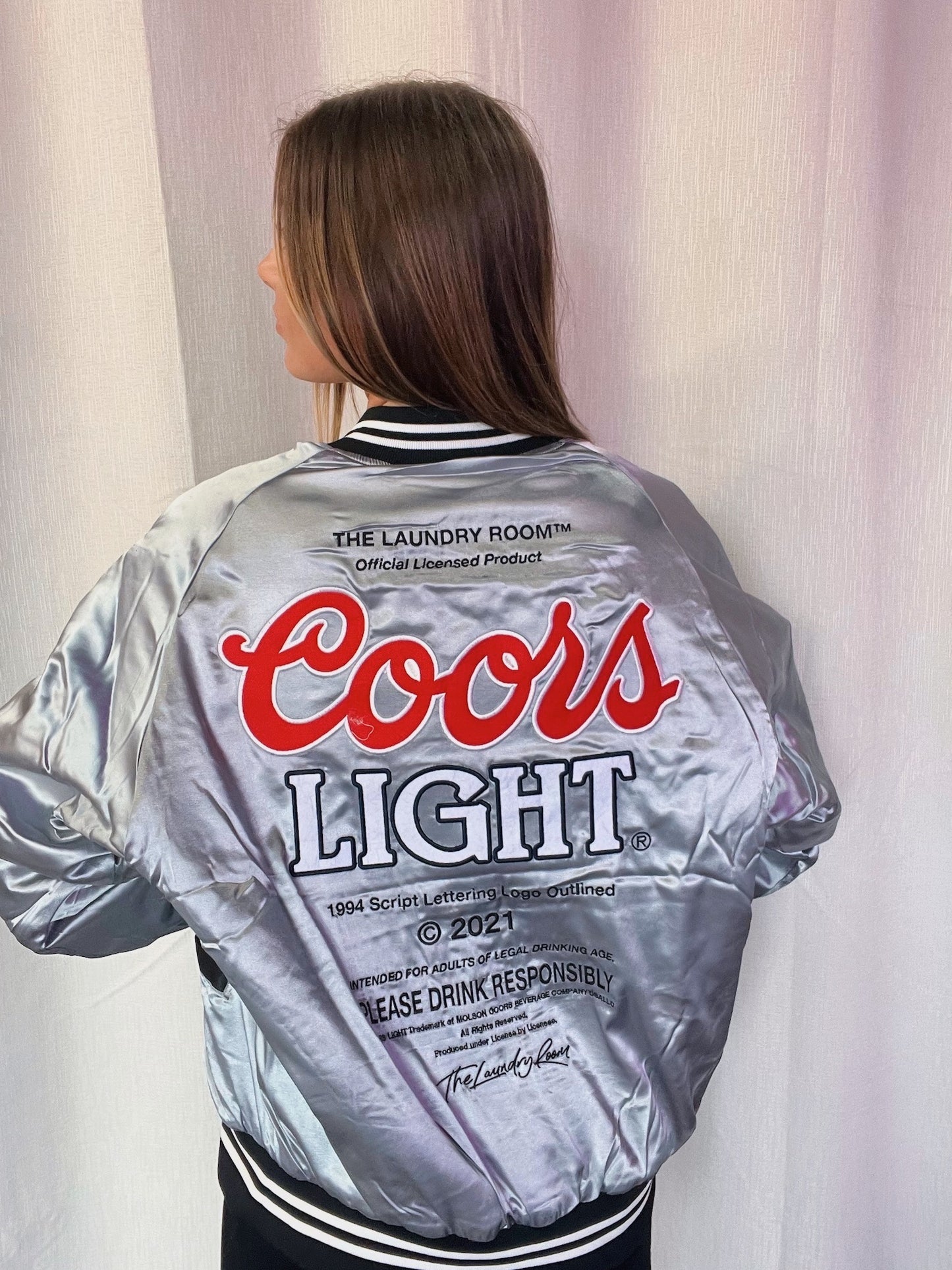 Coors Light Official Nylon Bomber Jacket