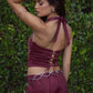 Suede Embroider Corset