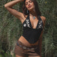 Maisie Embroider Halter Top