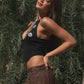 Maisie Embroider Halter Top