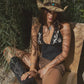 Maisie Embroider Halter Top