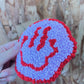 Purple & Red Smiley Coaster