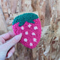 Shades of Pink Strawberry Coaster