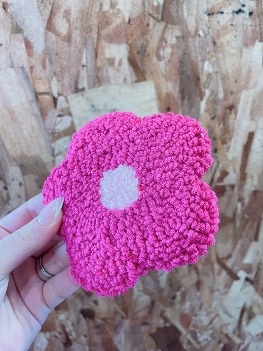 Shades of Pink Flower Coaster