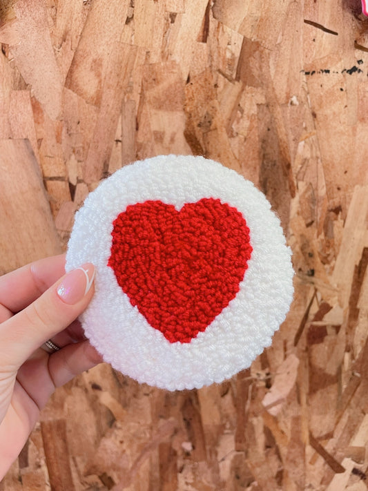 Red Heart Coaster