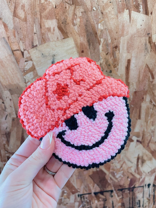 Yeehaw Smiley Coaster