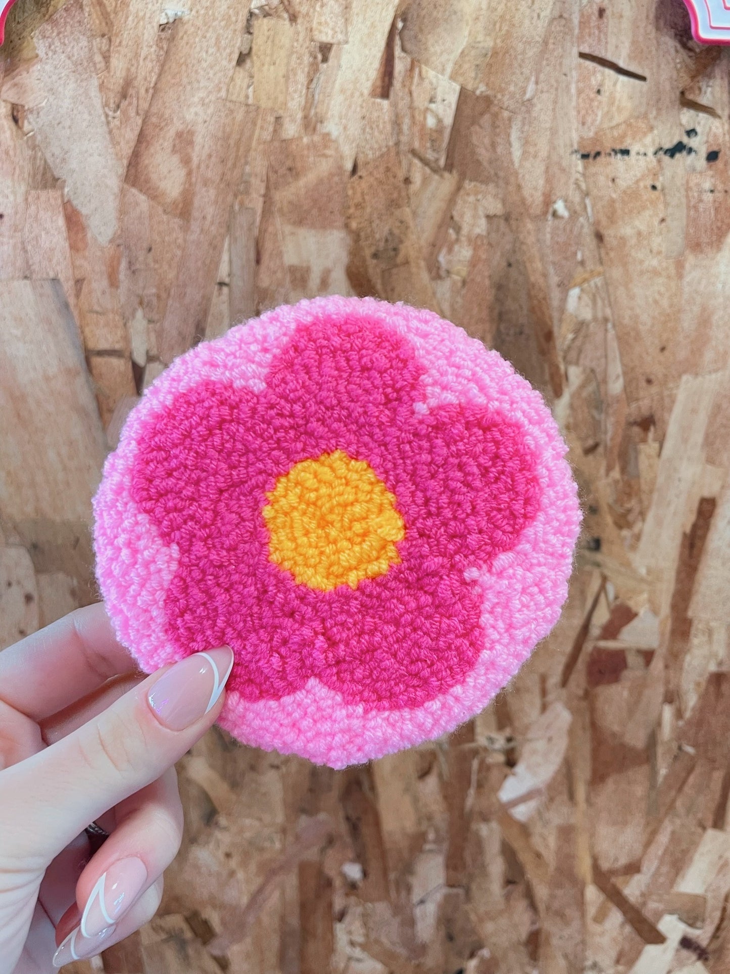 Pink Flower Coaster