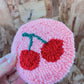 Pink and Red Cherries Coaster