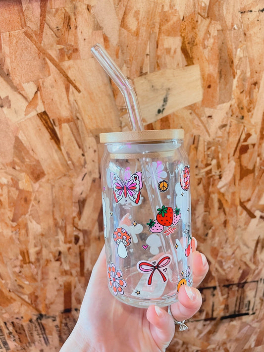 Disco/Cherry/Smiley Glass Cup