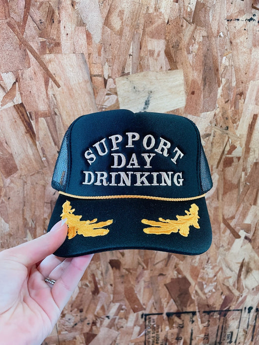 Support Day Drinking Black/Yellow w/ Design